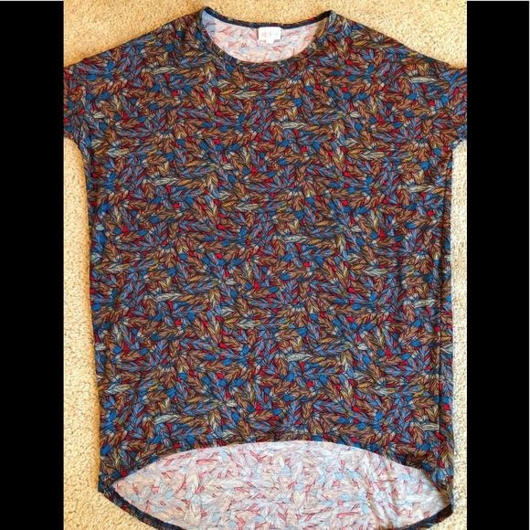 Lularoe Irma feathers top medium - Picture 1 of 6